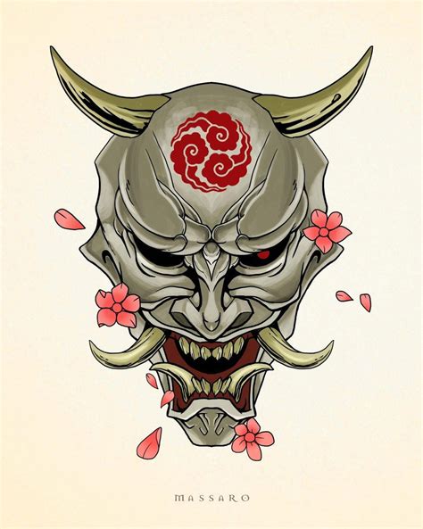 japanese devil tattoo|japanese devil mask tattoo meaning.